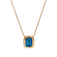 Collana Gioielleria Dossena  Donna in Oro Topazio blu 293063